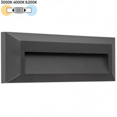 Φωτιστικό Επίτοιχο LED 2W 230V 160lm CCT Polycarbonate Γραφίτη IP65 3-97518